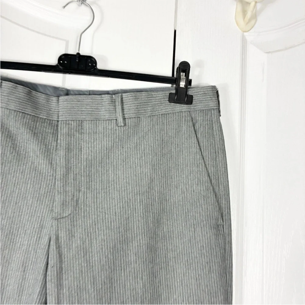 Express Producer Pants 34x32 Cotton Grey Striped Workwear Office Career Work